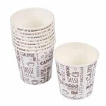 Paris Prix Lot de 50 Gobelets en Carton  Expresso  12cl Blanc