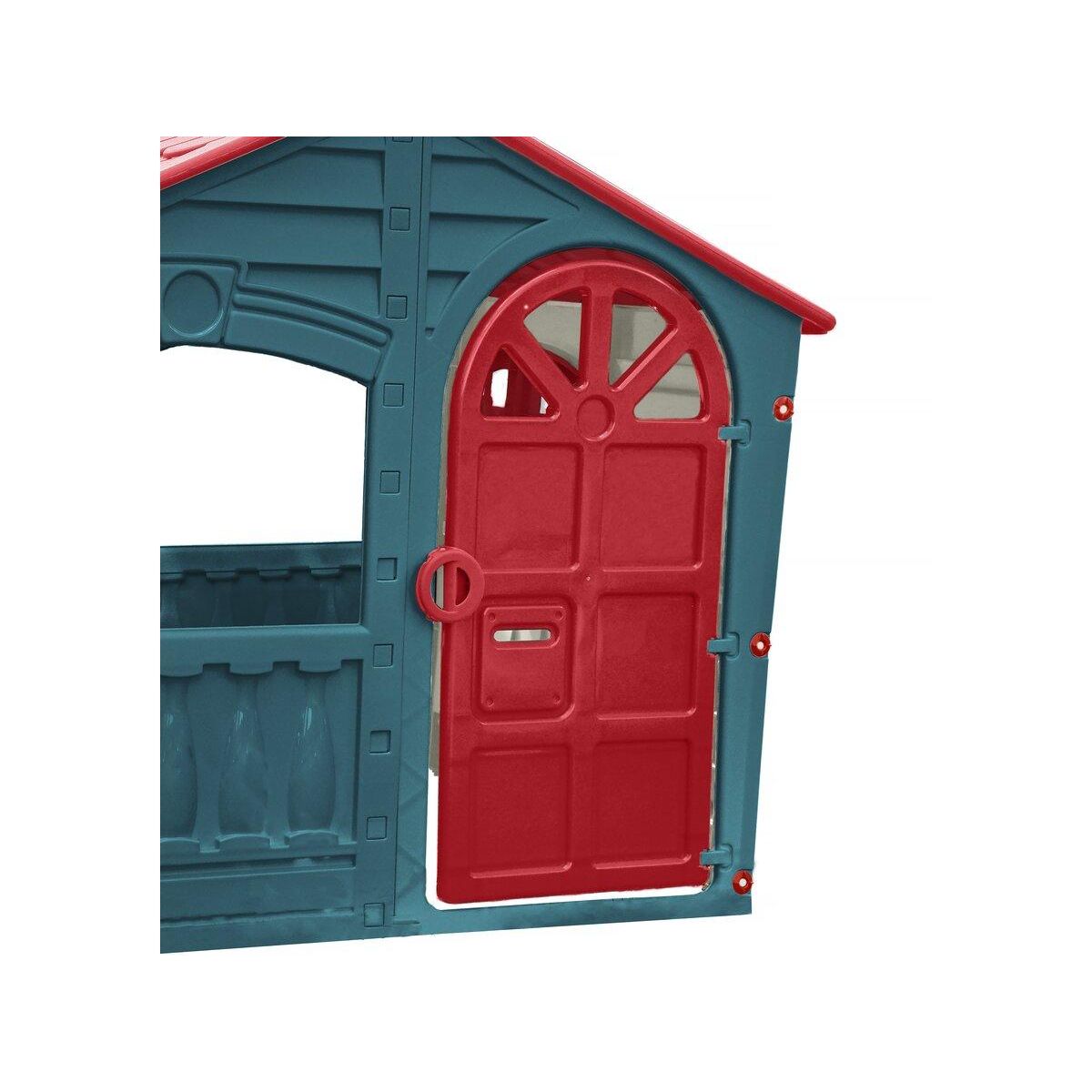 Habitat et Jardin Cabane enfant en plastique   FUN  - 140 x 111 x 115 cm - Bleu