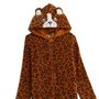 Voir la diapositive 2 : IN EXTENSO Combinaison peluche léopard coton bio fille