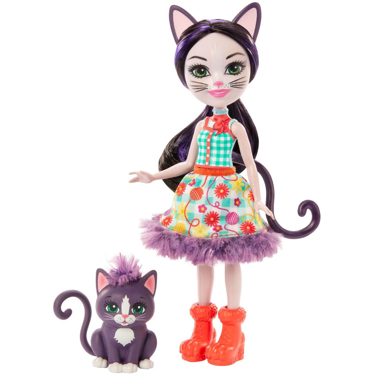 MATTEL Poupée Ciesta Chat et Pounge-Enchantimals