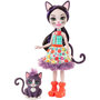 Voir la diapositive 1 : MATTEL Poupée Ciesta Chat et Pounge-Enchantimals