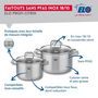 Voir la diapositive 3 : ELO Ensemble de 2 Poêles de cuisson 28 et 32 cm et 2 faitouts 16 et 20 cm Elo Profi Citrin