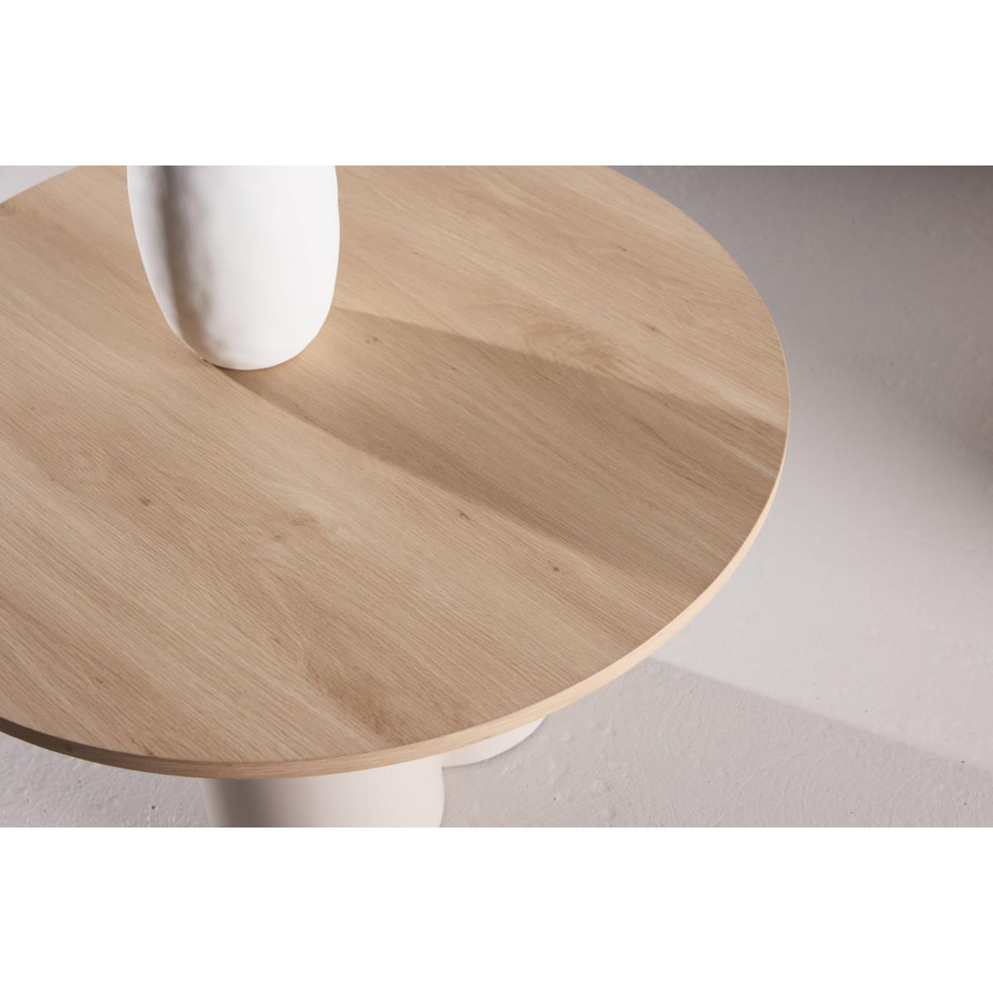 Voir la diapositive 4 : Paris Prix Table basse ronde  olivia  80cm beige & naturel