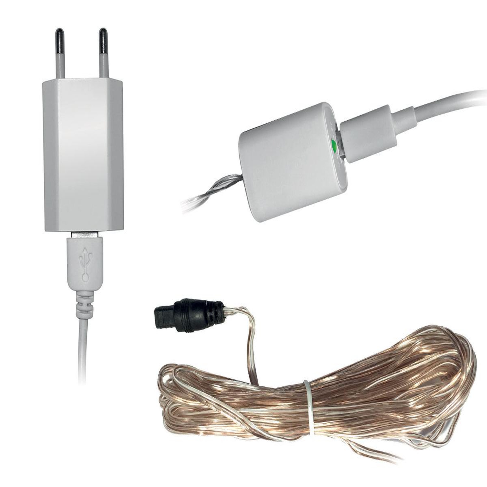 Jardiline Adaptateur secteur pour voile d'ombrage led - jardiline