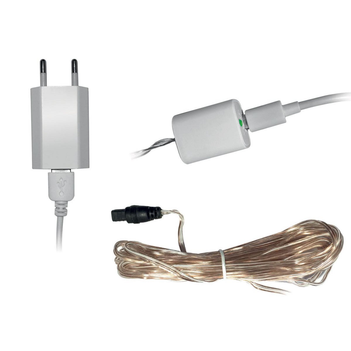 Jardiline Adaptateur secteur pour voile d'ombrage Led - Jardiline