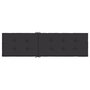 Voir la diapositive 5 : VIDAXL Coussin de chaise de terrasse noir (75+105)x50x4 cm