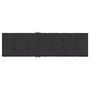 Voir la diapositive 5 : VIDAXL Coussin de chaise de terrasse noir (75+105)x50x4 cm