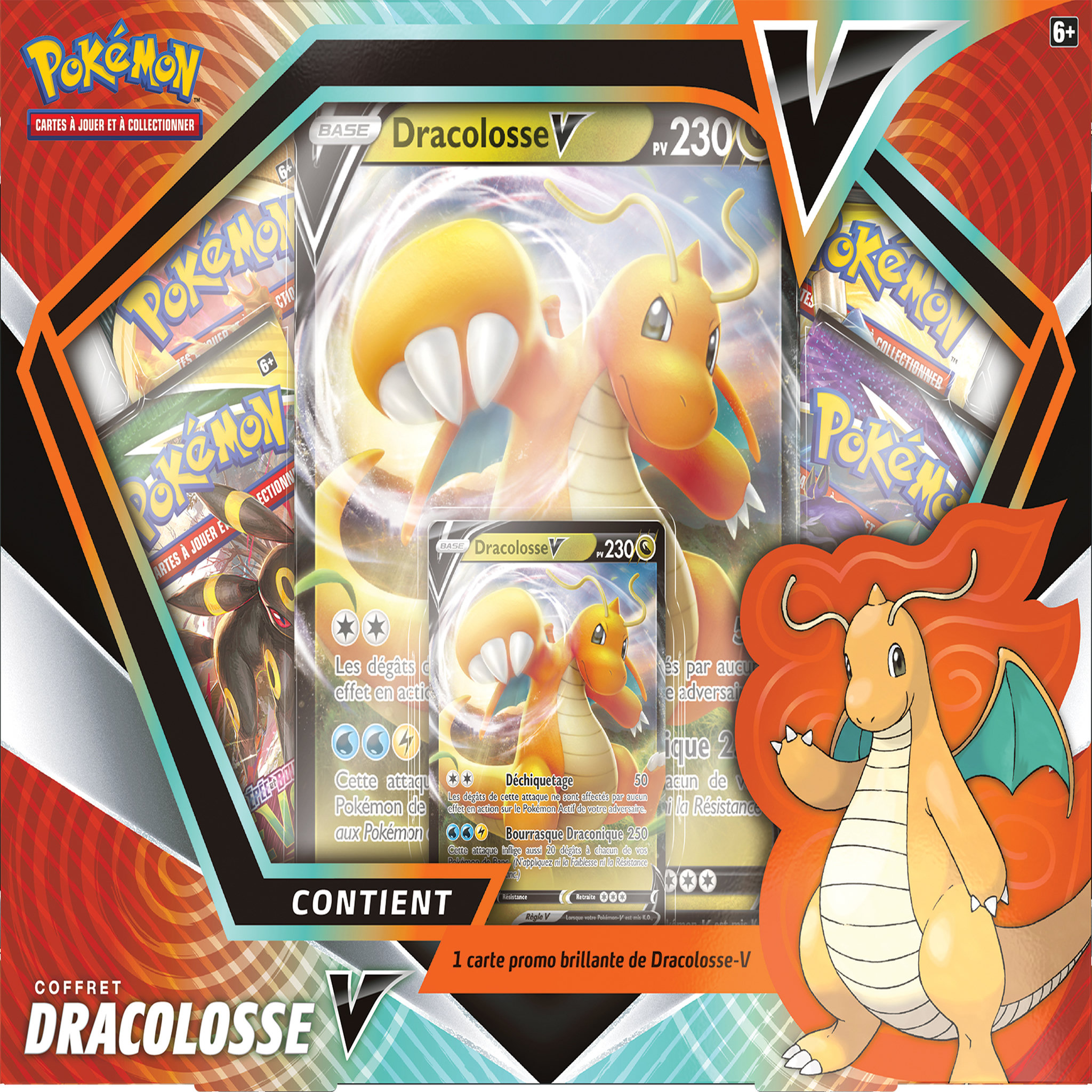 Voir la diapositive 2 : ASMODEE Coffret Pokémon Dracolosse-V