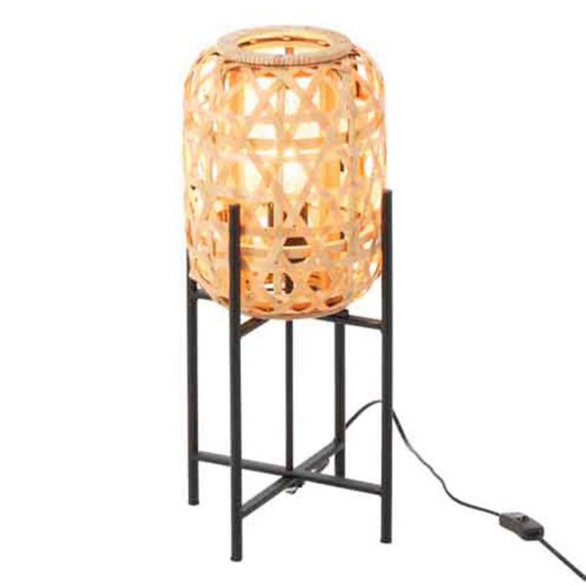 Paris Prix Lampe à Poser en Bambou  Dinaya  53cm Naturel