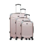 WAVE PARIS WAVE PARIS - SET DE 3 ABS CONGO 4 Roues. Coloris disponibles : Beige, Gris, Rose, Noir