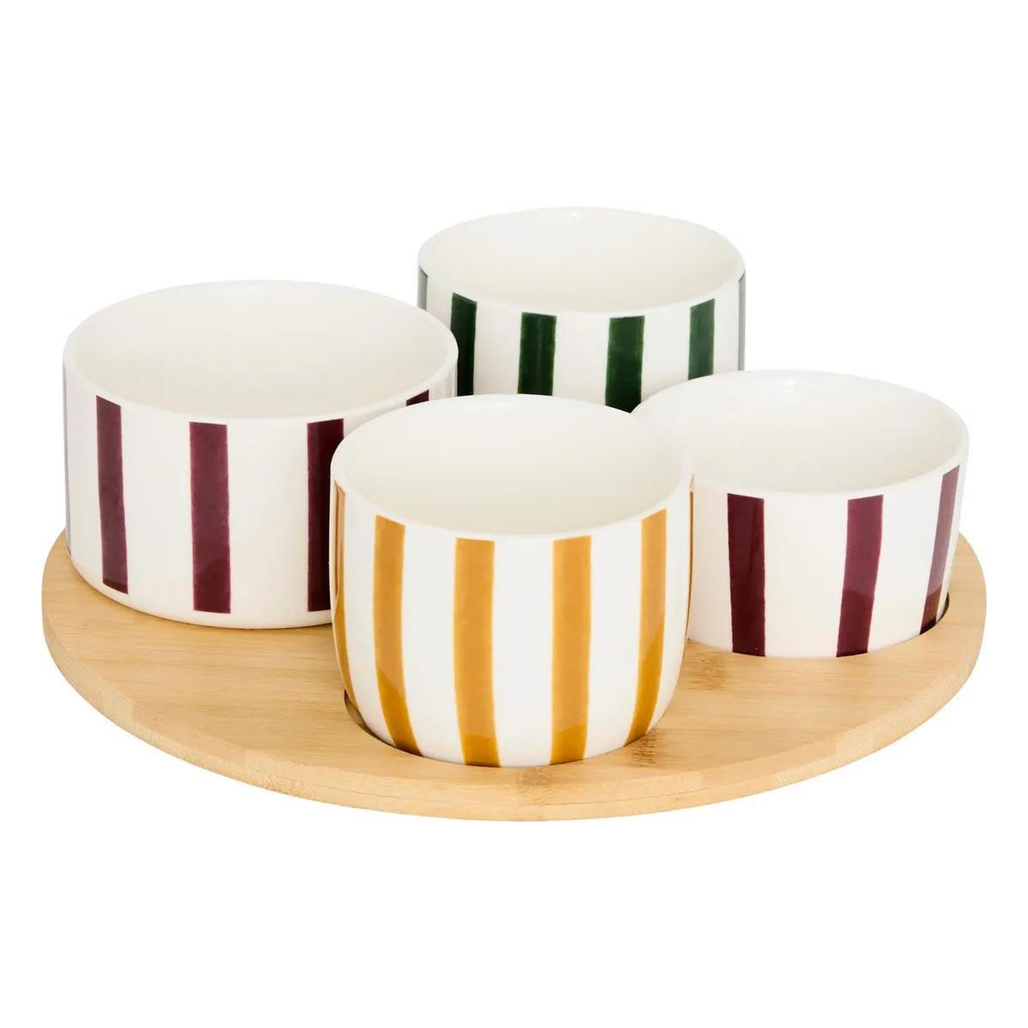 SECRET DE GOURMET Service apéritif 5 pièces  chéri cherry  25cm multicolore