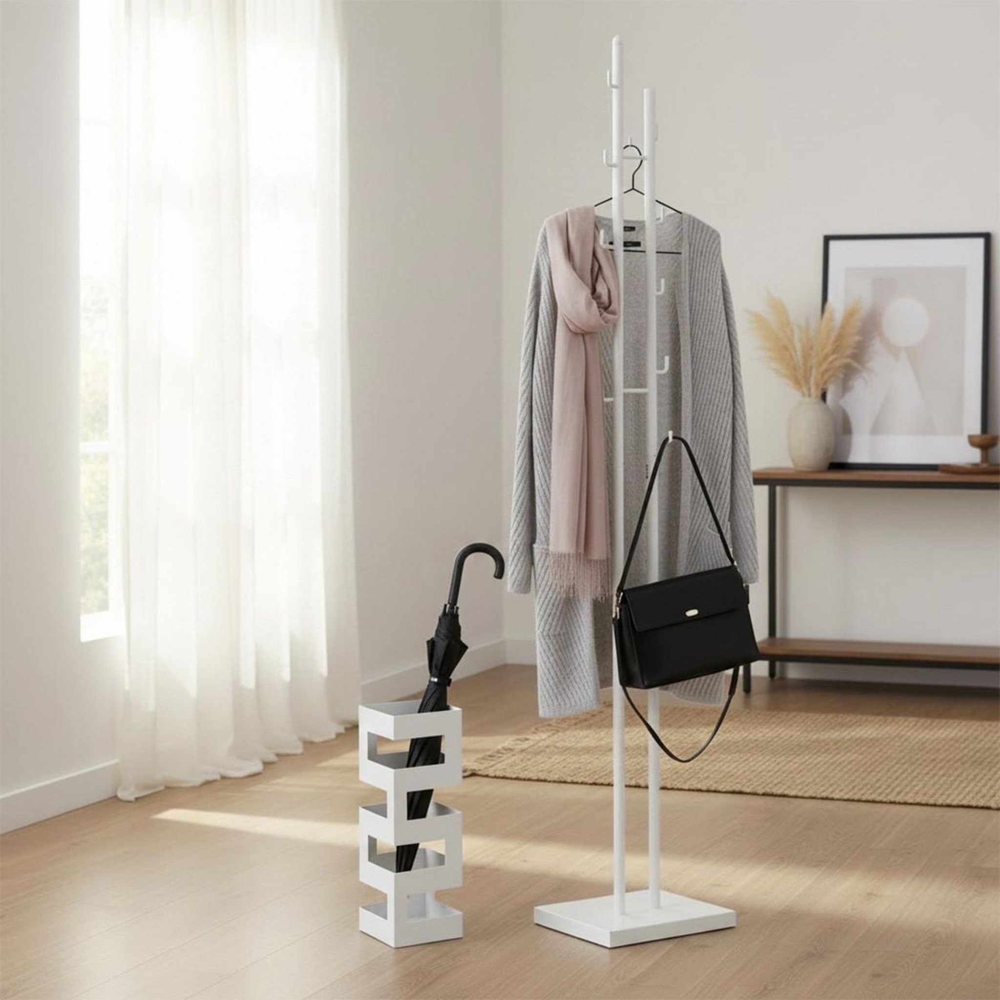 Voir la diapositive 2 : Paris Prix Porte-parapluie design  laqué ii  48cm blanc