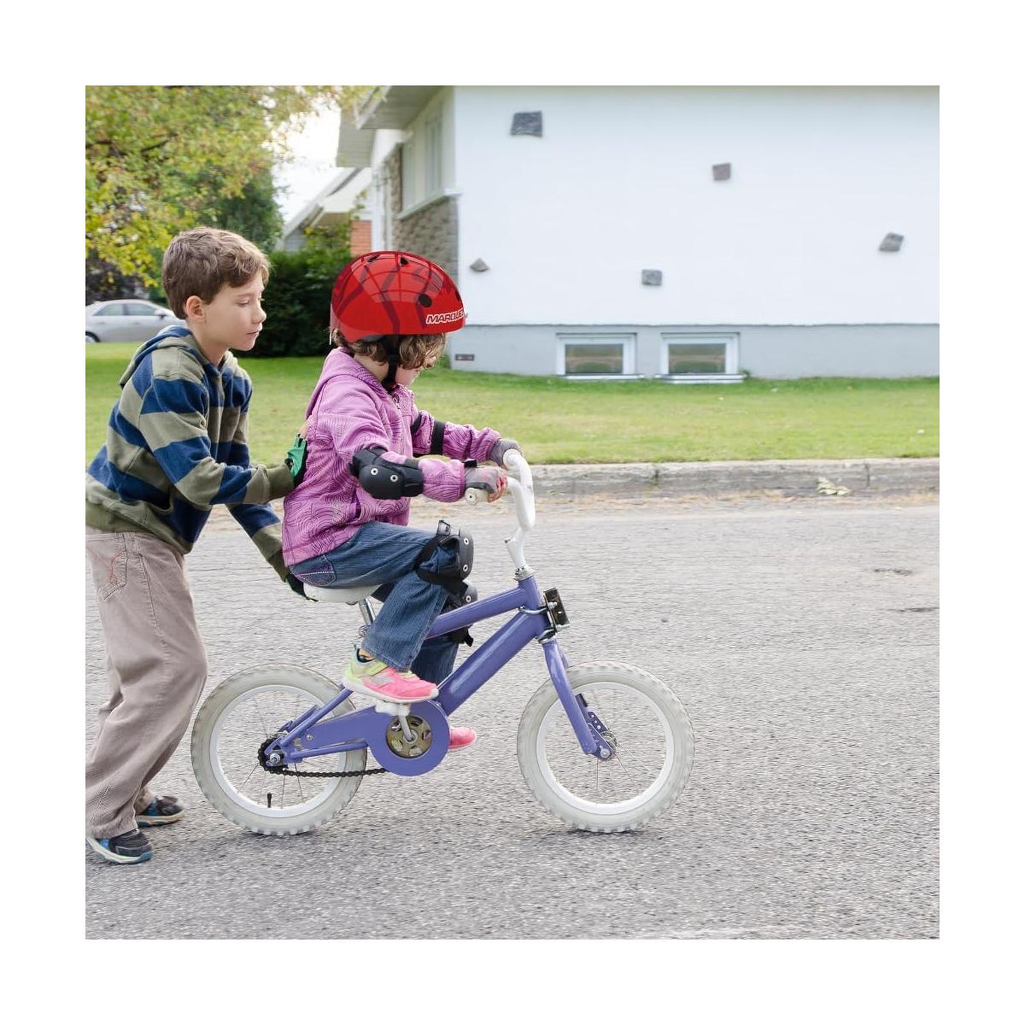 Voir la diapositive 2 : Kiddimoto Casque de vélo Marc Marquez rouge