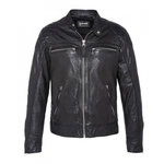 Schott Blouson en Cuir  Homme Schott LCSPYDER25. Coloris disponibles : Noir