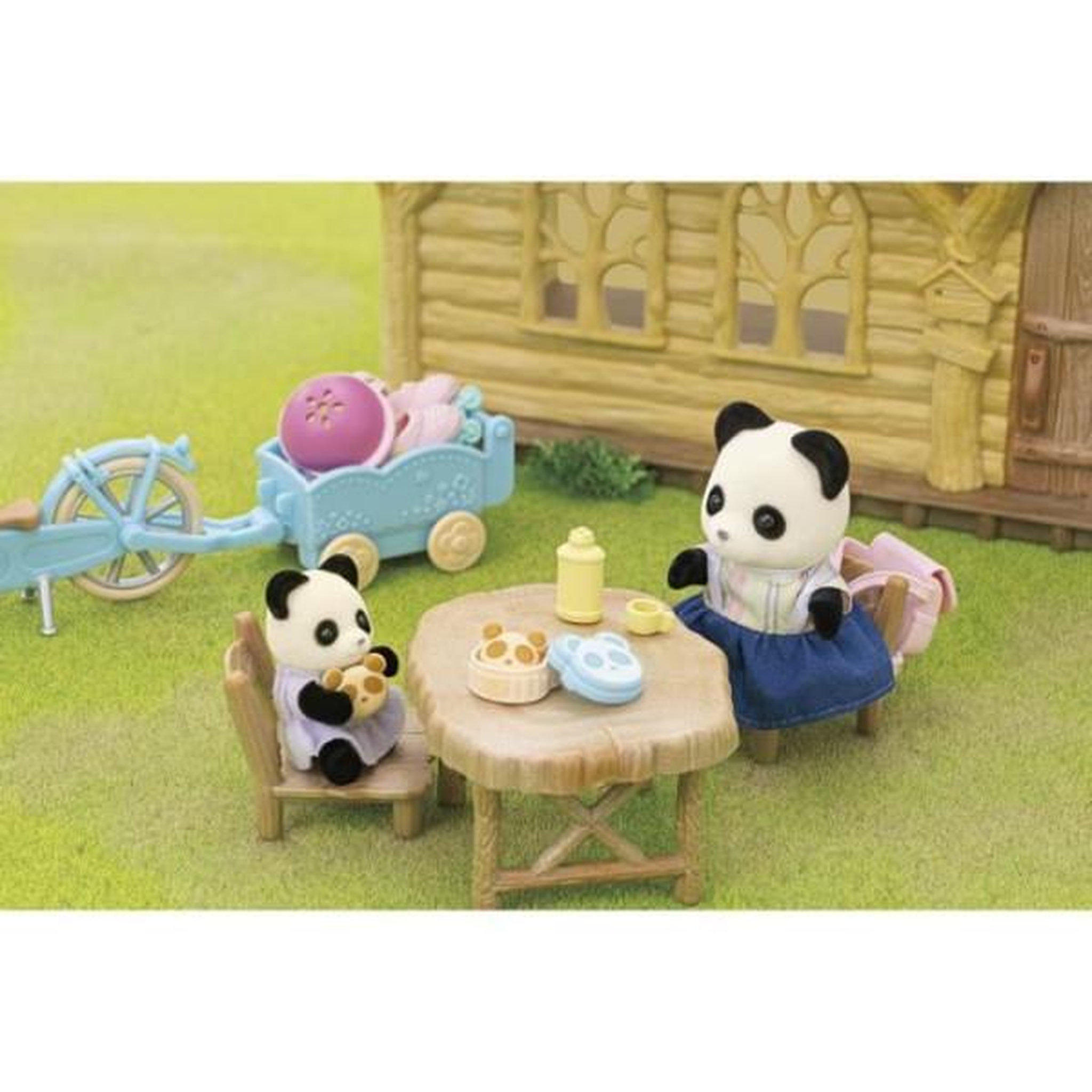 Voir la diapositive 6 : Sylvanian Families La fille panda, son vélo et sa remorque - SYLVANIAN FAMILIES - 5652 - Pour enfant a partir de 3 ans