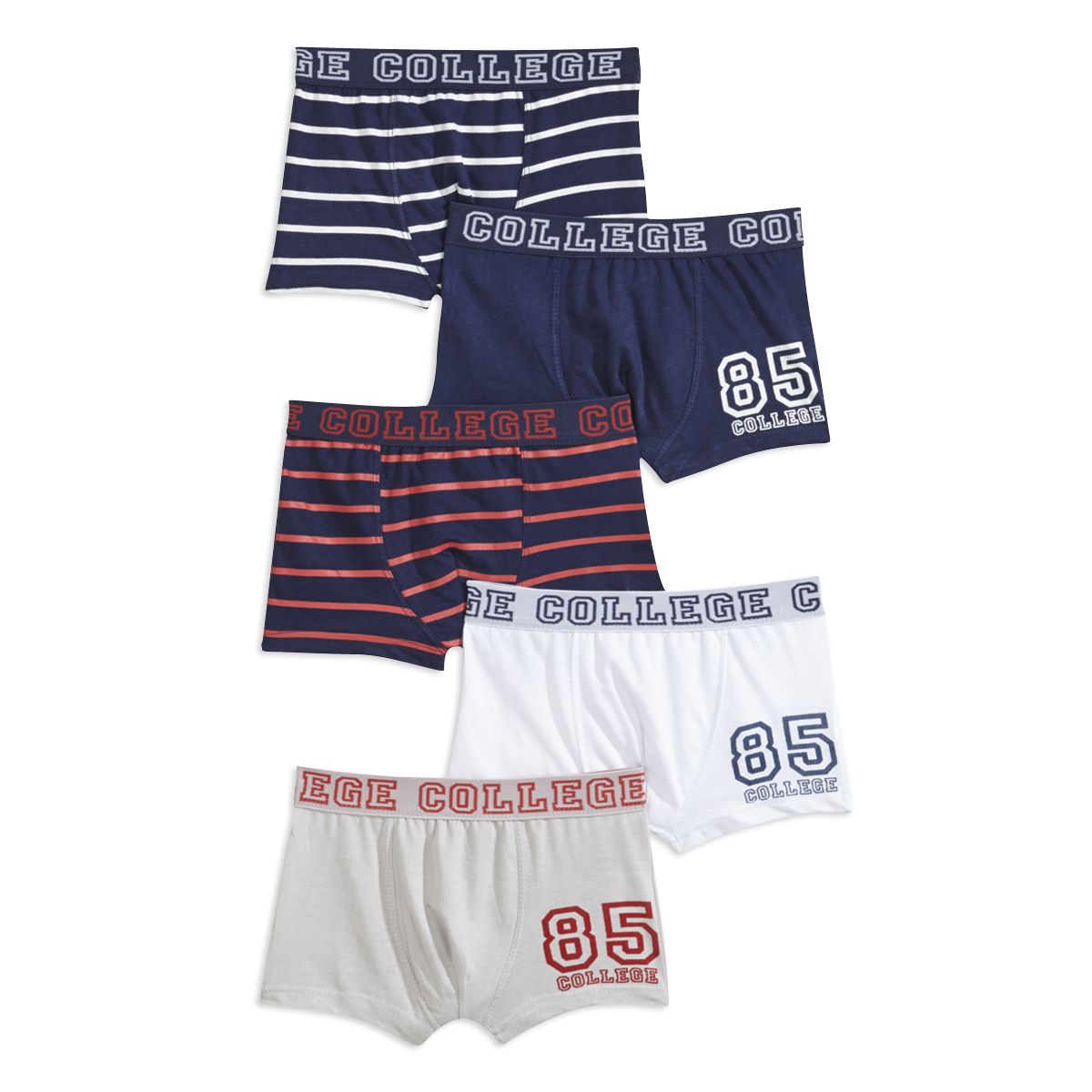 LOT X5 BOXERS FANTAISIES GARCON  