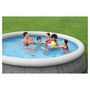Voir la diapositive 2 : BESTWAY Piscine autoportée ronde motif rotin gris 366x76cm Fast Set