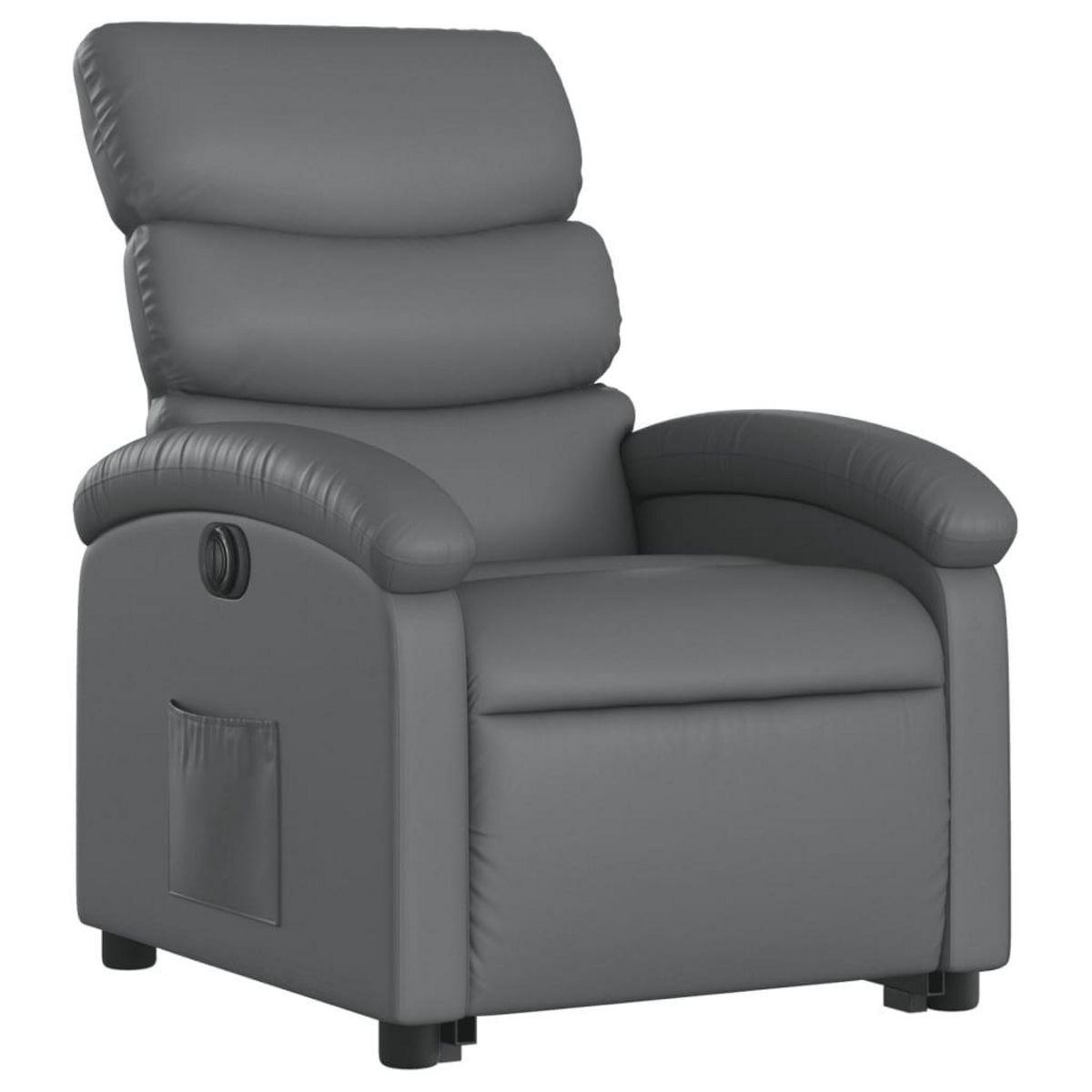 VIDAXL Fauteuil inclinable electrique gris similicuir