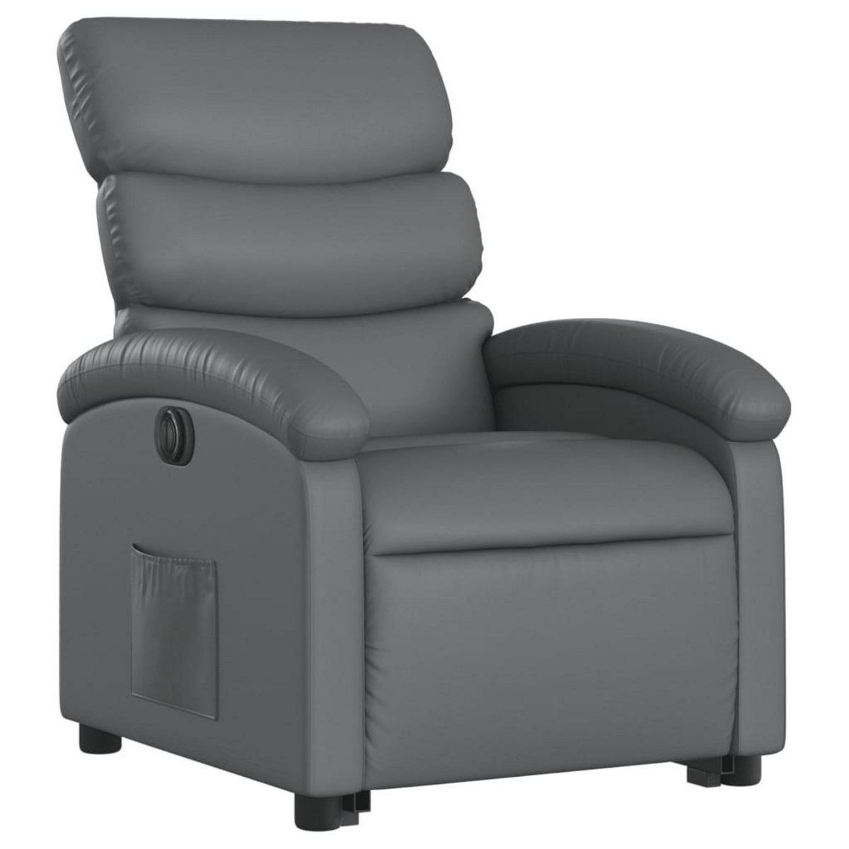 VIDAXL Fauteuil inclinable electrique gris similicuir