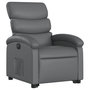 Voir la diapositive 3 : VIDAXL Fauteuil inclinable electrique gris similicuir