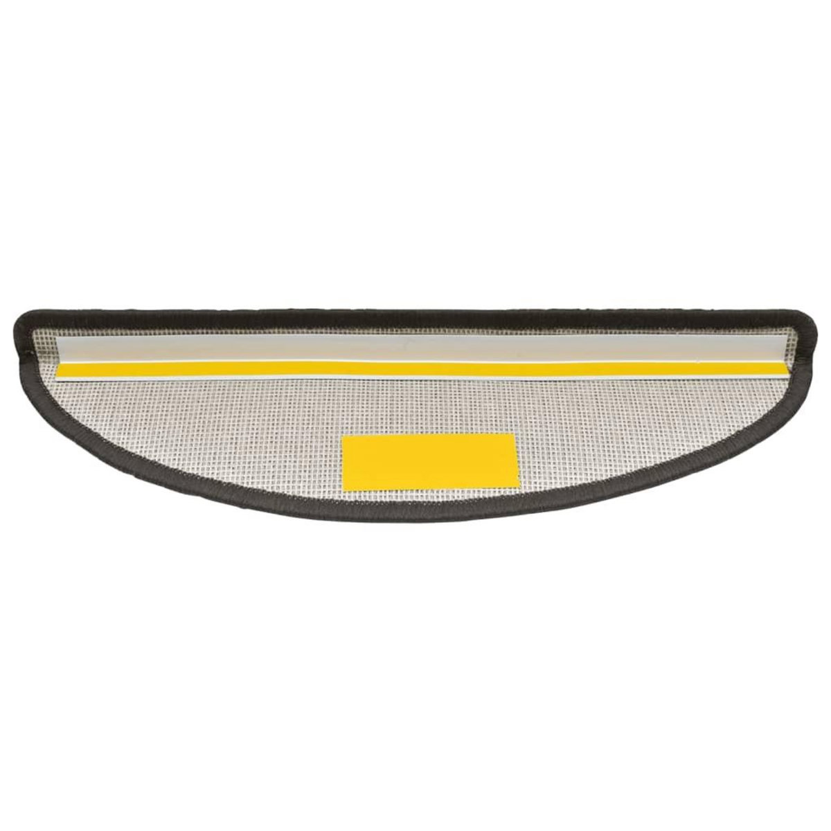 VIDAXL Tapis d'escalier 15 pcs Gris fonce 56x17x3 cm