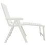 Voir la diapositive 4 : VIDAXL Chaise longue blanc plastique