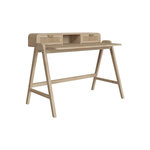 Rendez vous déco Bureau en bois de mindi et cannage-Khao