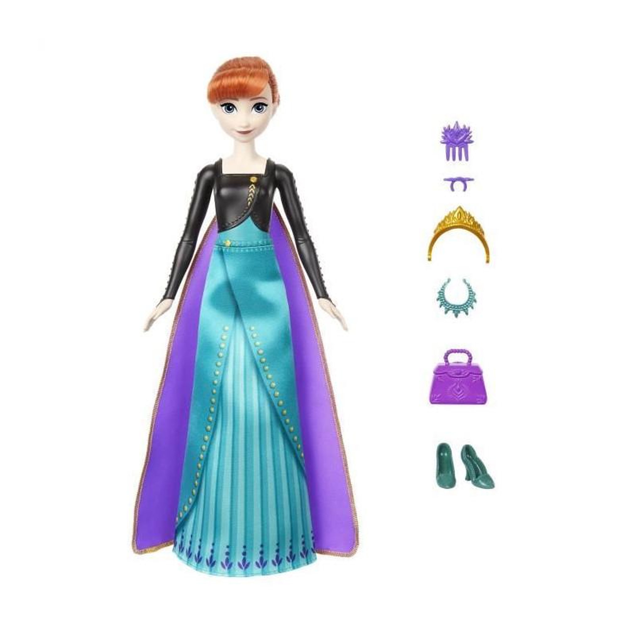 Voir la diapositive 2 : DISNEY FROZEN Disney-La Reine des Neiges-Anna-Poupée Surprise HXD27