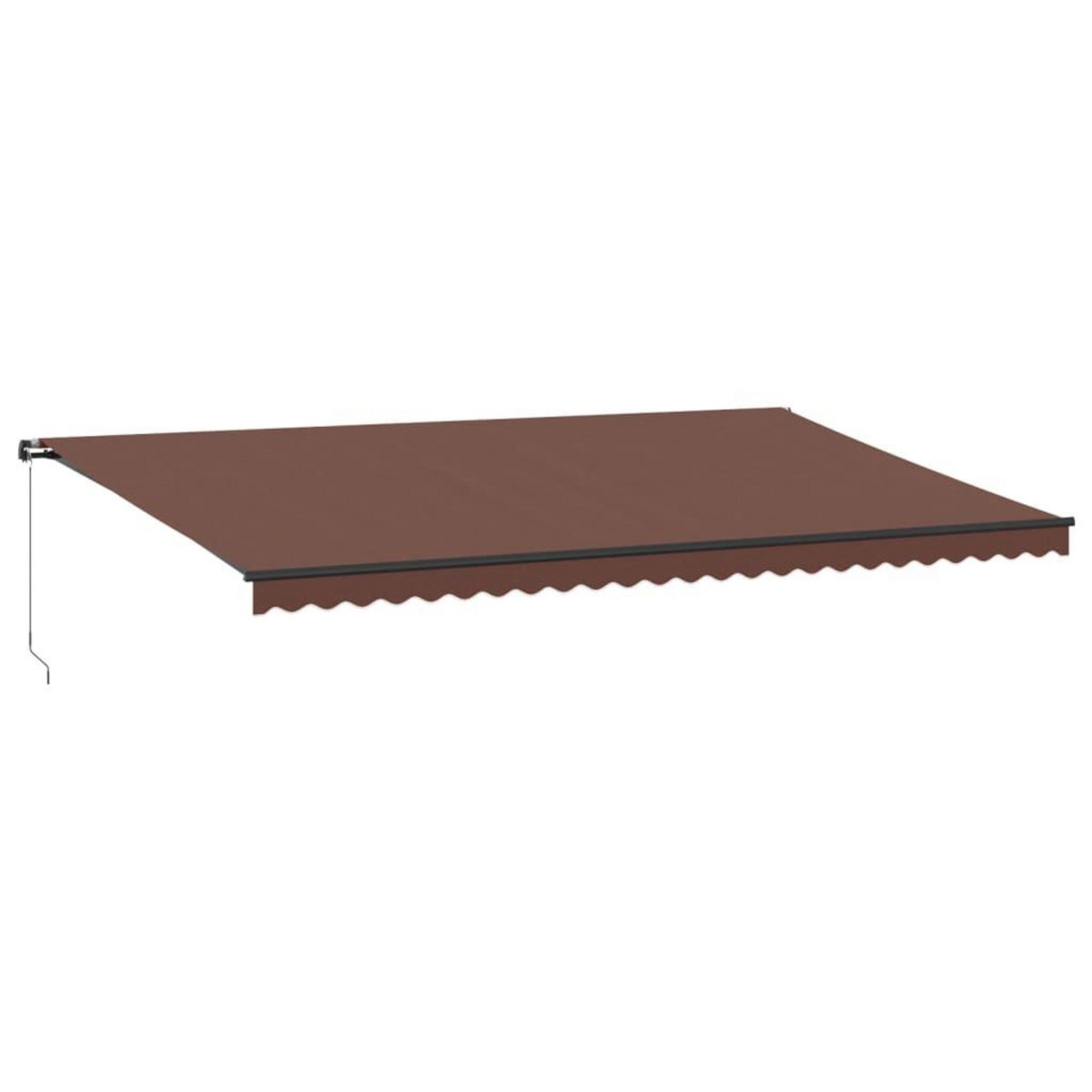 VIDAXL Auvent manuel retractable marron 600x350 cm