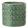 Voir la diapositive 1 : Paris Prix Cache-Pot Déco en Céramique  Folny  17cm Vert