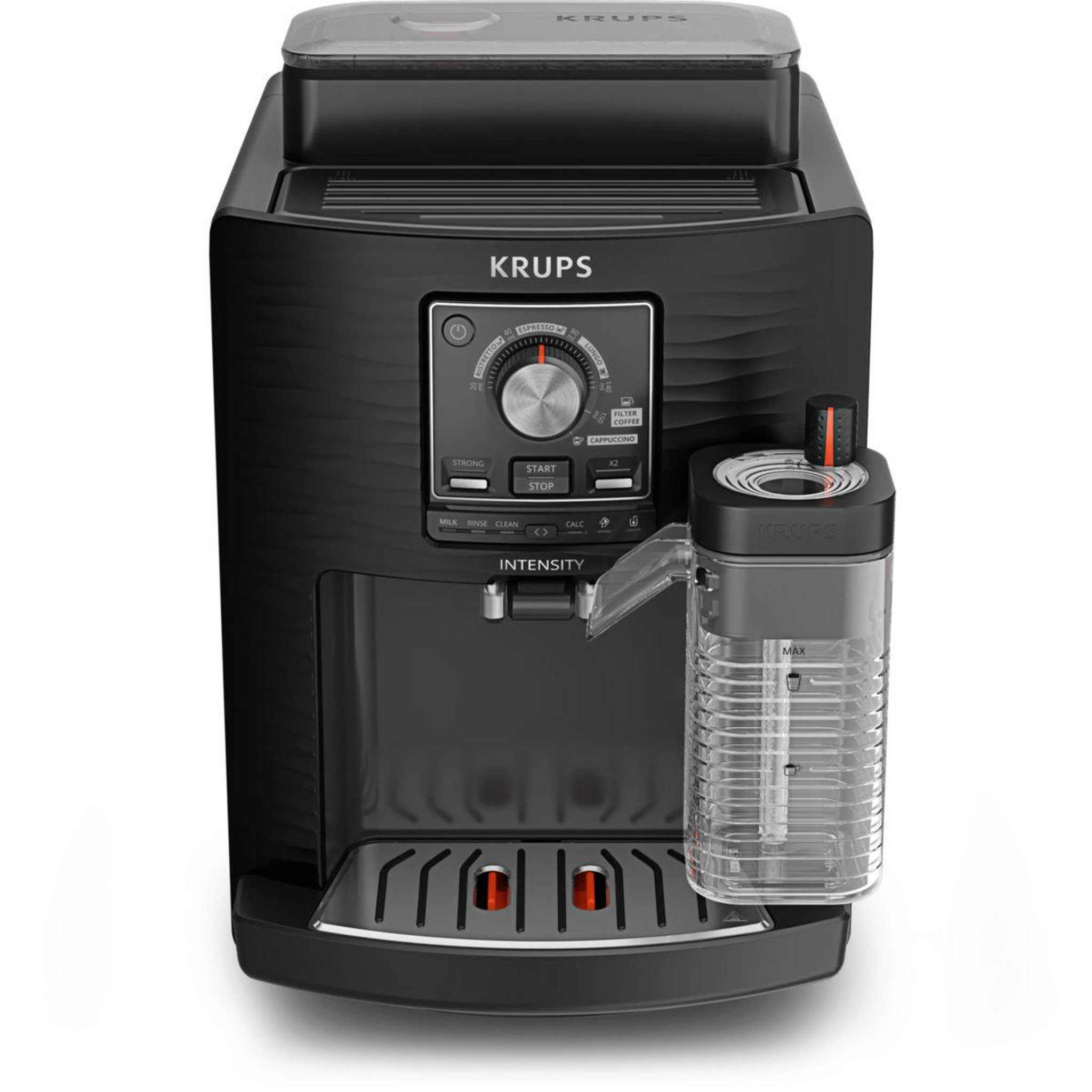 Voir la diapositive 3 : KRUPS Expresso broyeur intensity lait, machine espresso automatique, 5 boissons ea5028e0