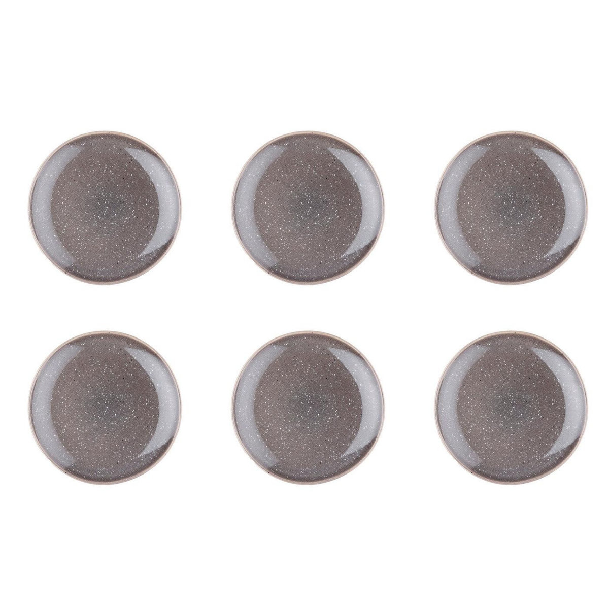 BJORN Assiette STELLAR Ø22cm - 6 pièces - Gris béton