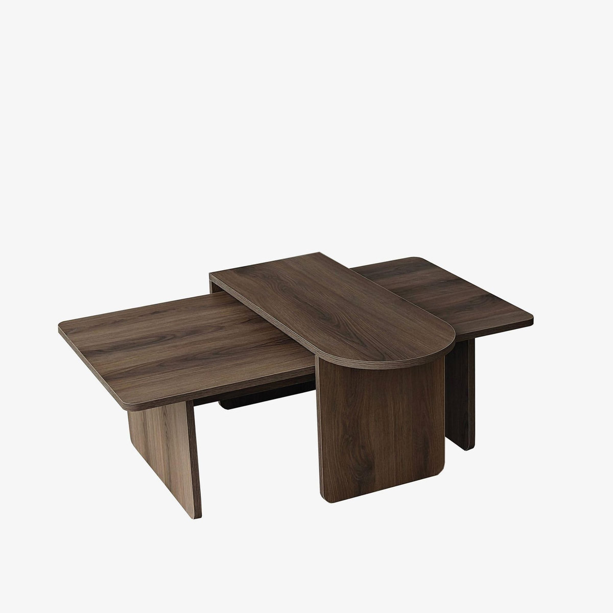 Habitat et Jardin Ensemble de table basse en bois  Paris  105 x 60 x 35 cm - Bronze