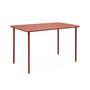 Voir la diapositive 1 : SWEEEK Table de jardin métal 4 places, Amelia L 120 x 70 x 72,5cm
