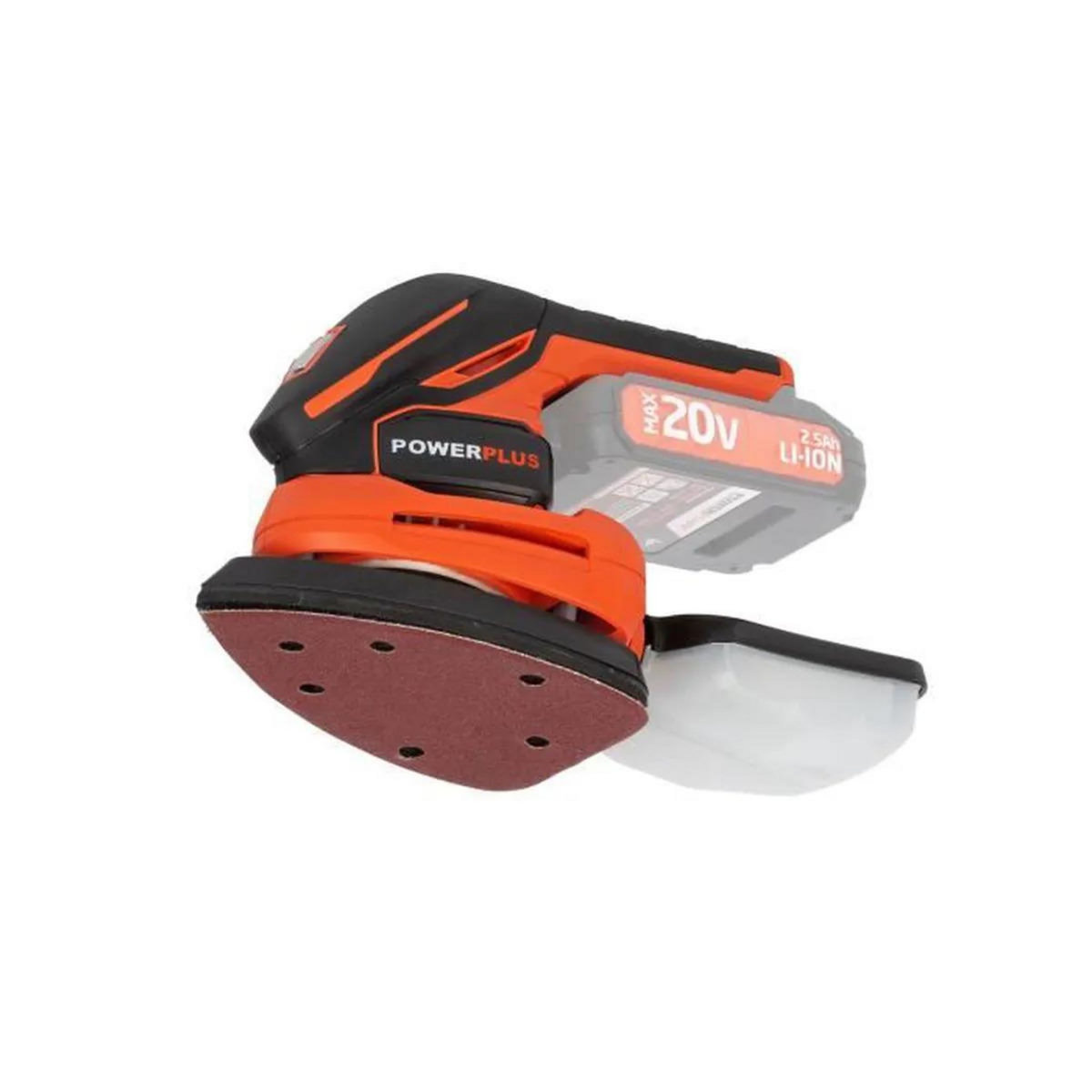 DUAL POWER Ponceuse triangulaire à batterie 20v Dual Power