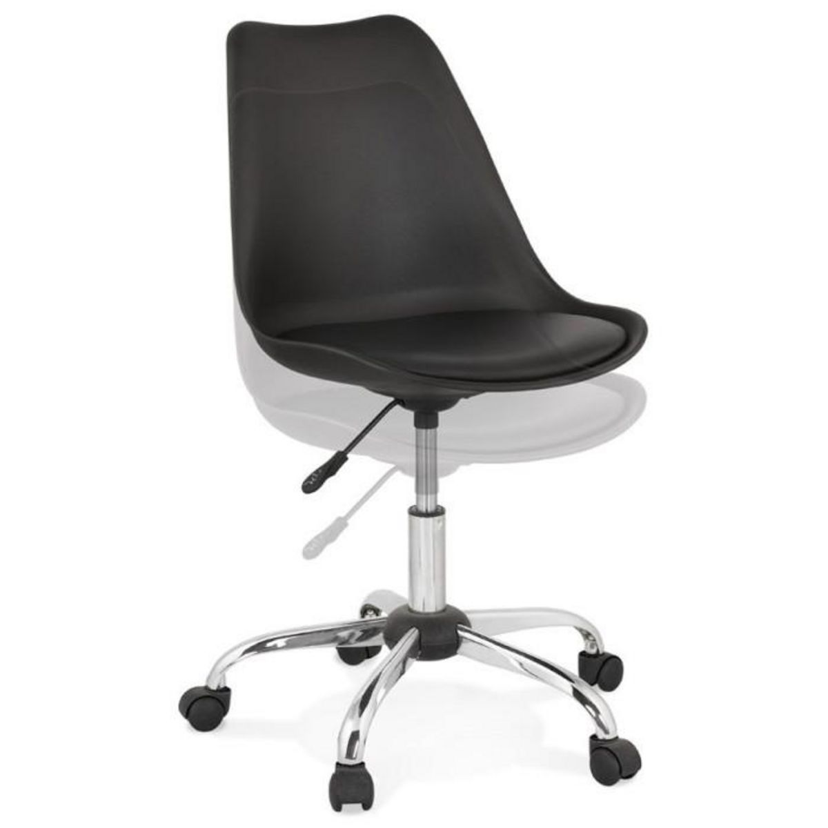 Paris Prix Chaise de Bureau Design  Amidon  81cm Noir