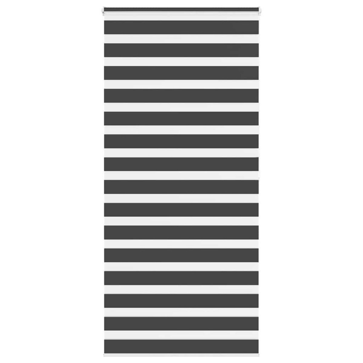 VIDAXL Store zebre noir 95x200 cm largeur du tissu 90,9 cm polyester