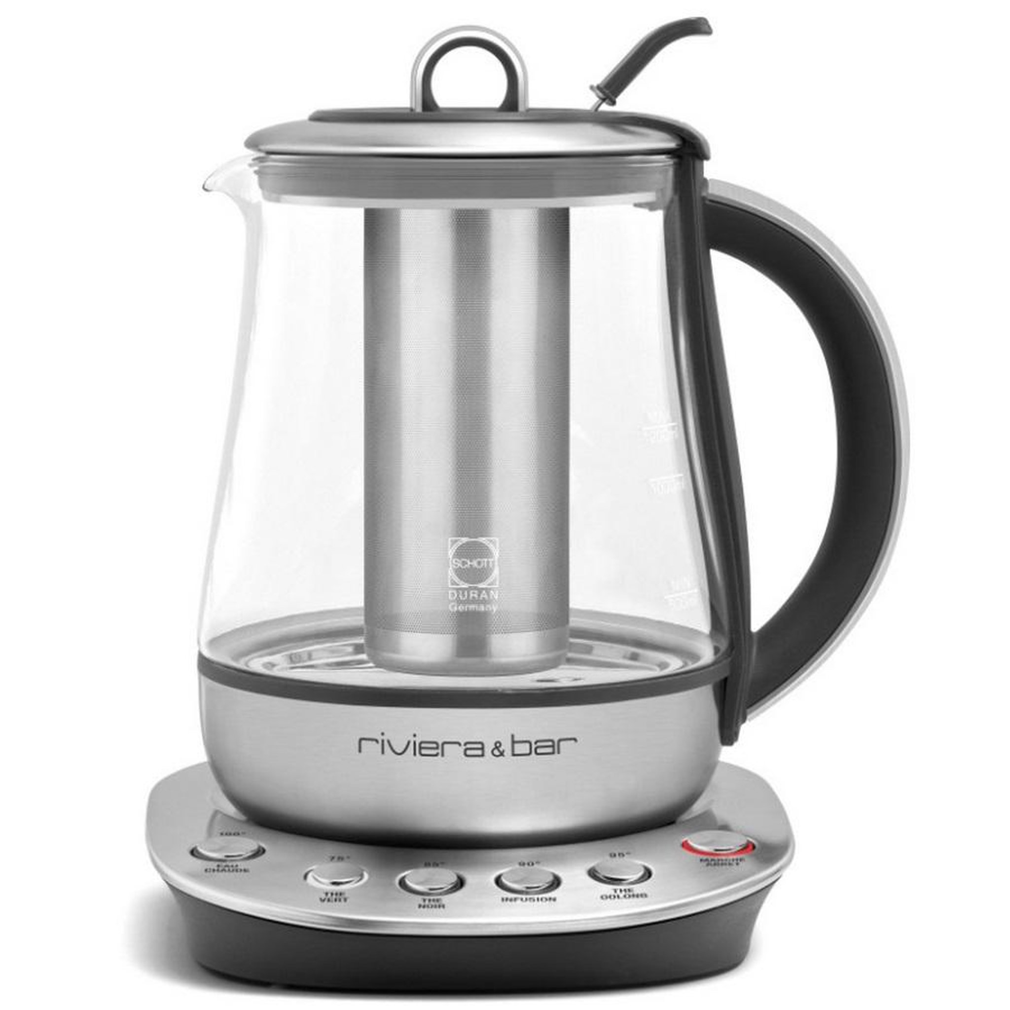 Riviera & Bar Bouilloire-théière 2en1 1.2l 1300w inox - bth540