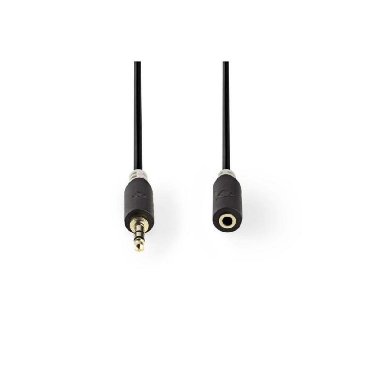 NEDIS Câble audio stéréo | 3.5 mm Mâle | 3.5 mm Femelle | Plaqué or | 2.00 m NEDIS - CABW22050AT20