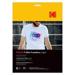 Kodak Papier d impression Kodak Papier transfert textile clair t shirt, 5 feuilles, compatible avec toutes les imprimantes à jet d e