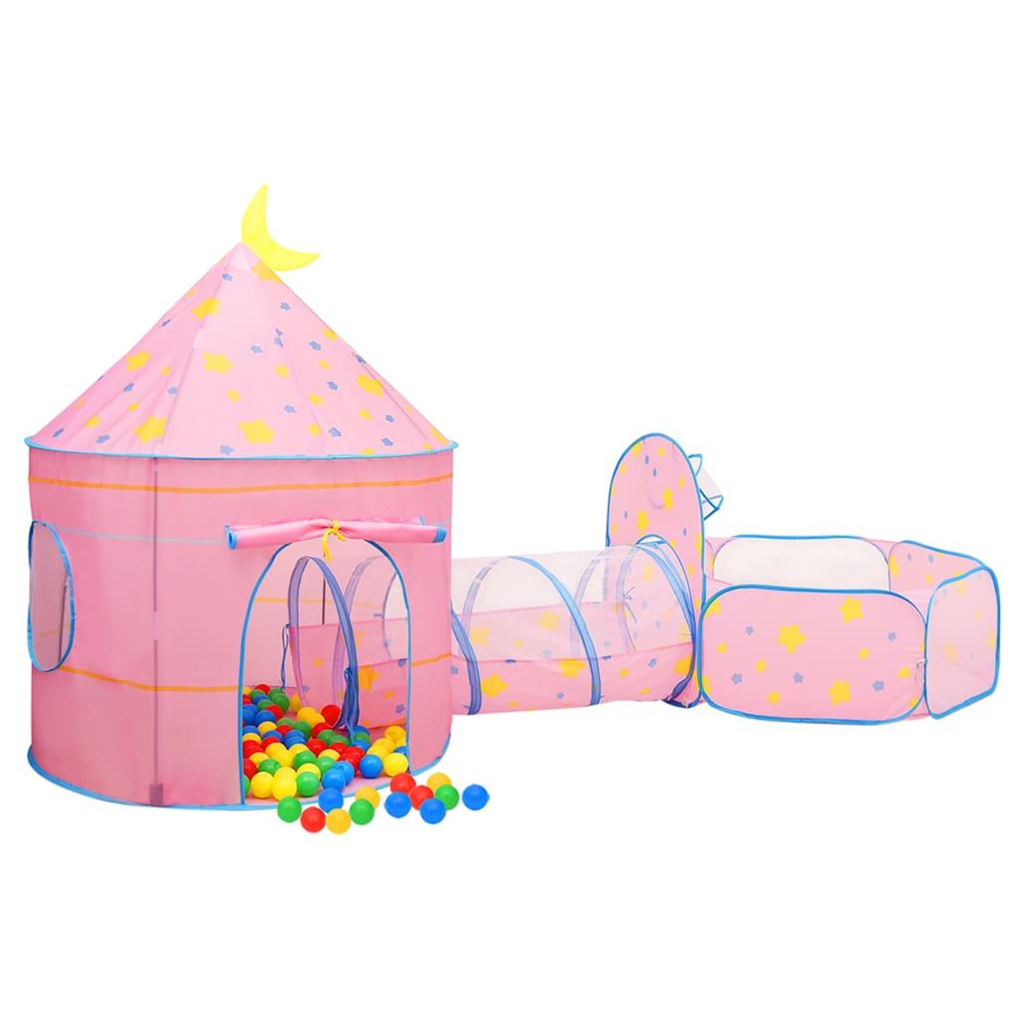 Voir la diapositive 4 : VIDAXL Tente de jeu pour enfants Rose 301x120x128 cm