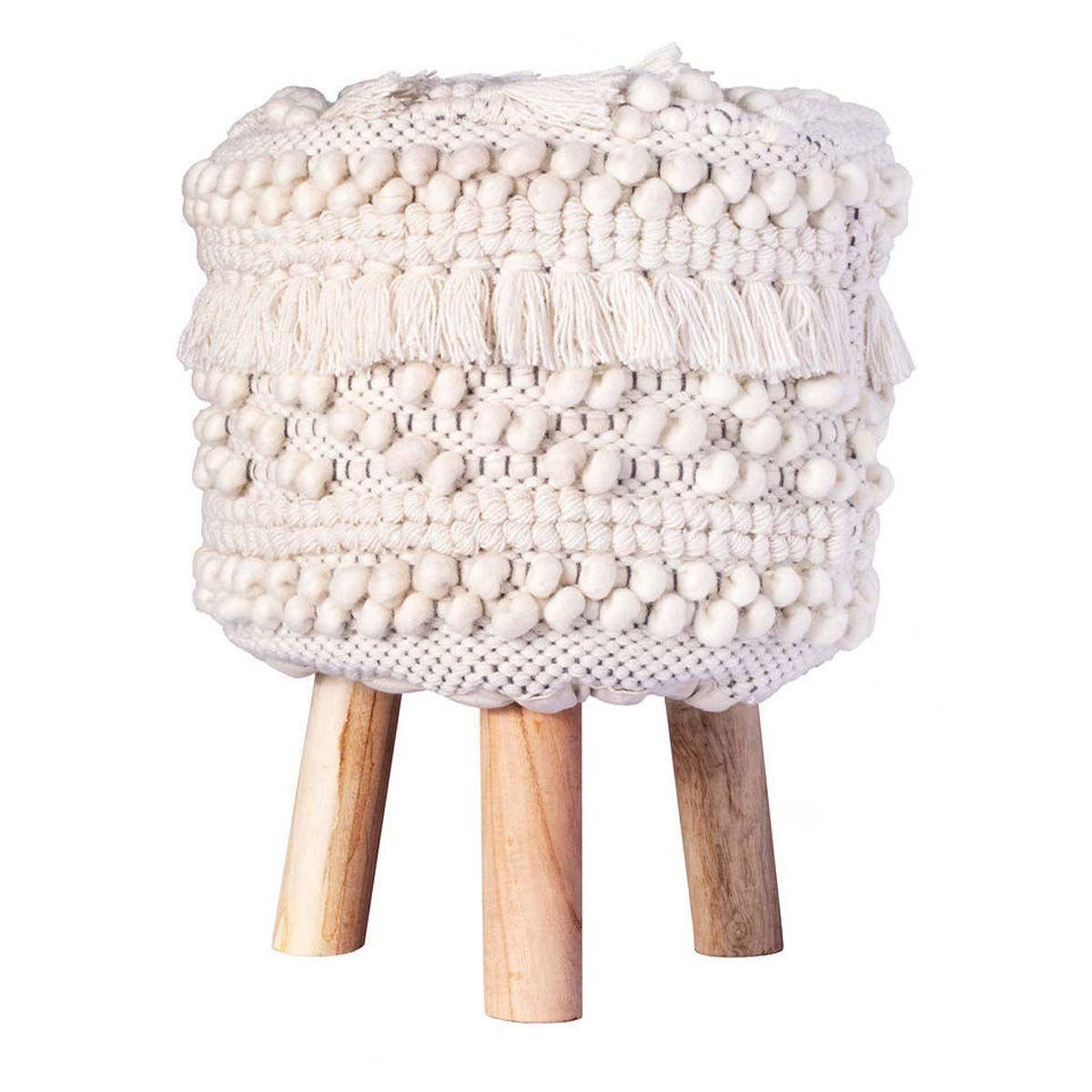 Paris Prix Tabouret bohème fait à la main  bohist iii  50cm naturel