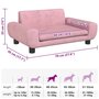 Voir la diapositive 6 : VIDAXL Lit pour chien rose 70x45x33 cm velours