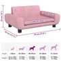 Voir la diapositive 6 : VIDAXL Lit pour chien rose 70x45x33 cm velours