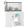 Voir la diapositive 4 : VIDAXL Support pour aquarium blanc 81x36x73 cm bois d ingénierie