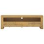 Voir la diapositive 3 : VIDAXL Meuble TV 110x30x35 cm Bois de teck solide
