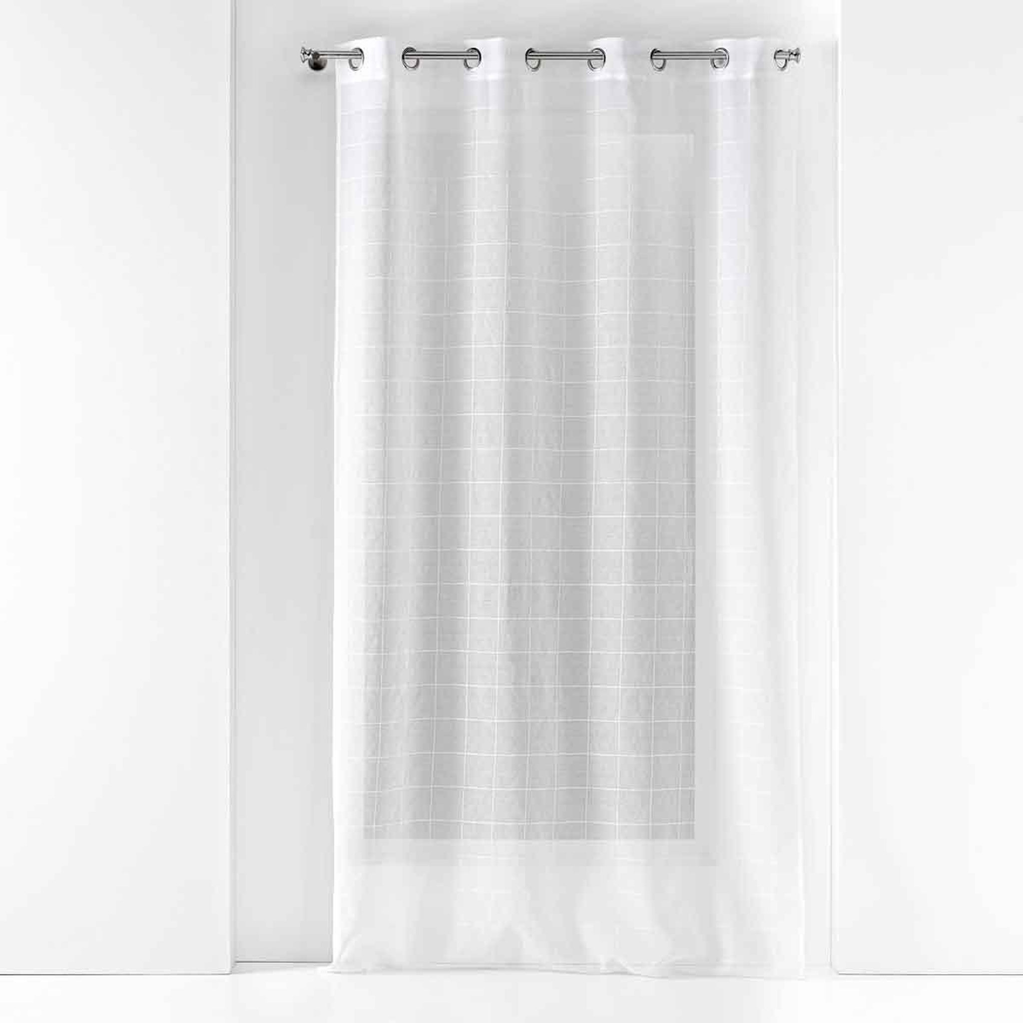 Douceur d'Intérieur Rideau voilage à œillets  eulalie  140x240cm blanc