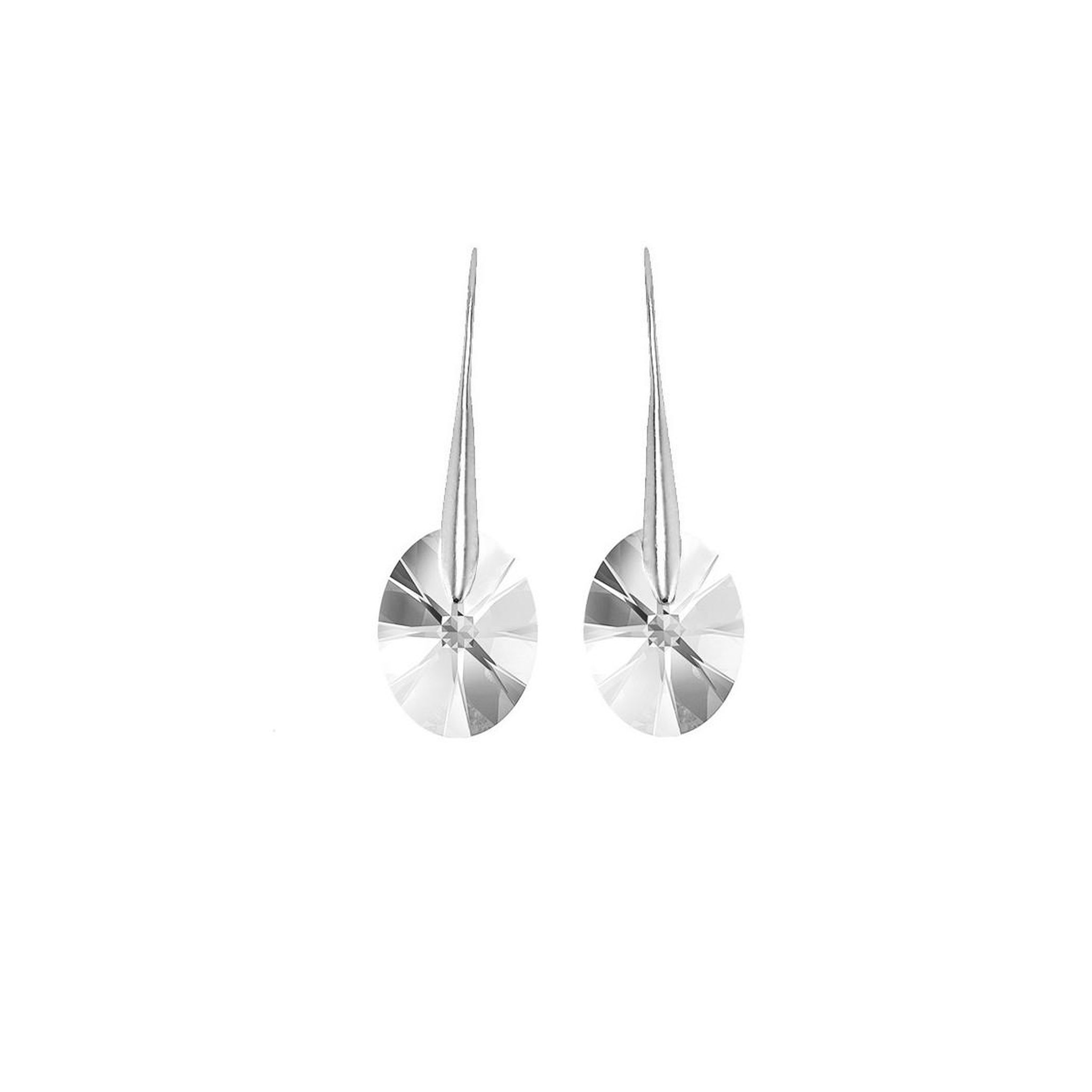 SC CRYSTAL Boucles d'oreilles SC Crystal ornées de Cristaux scintillants