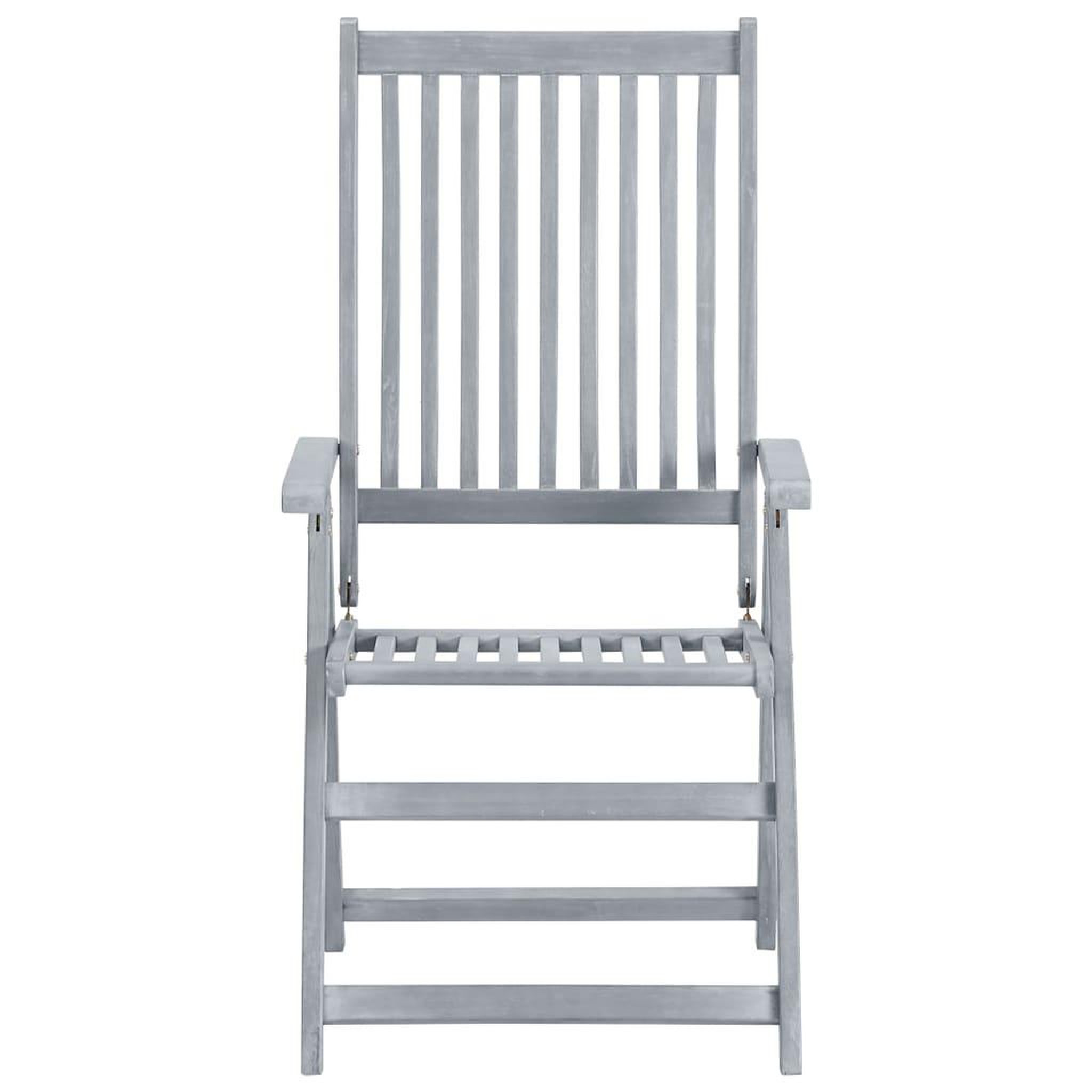 Voir la diapositive 4 : VIDAXL Chaises inclinables de jardin lot de 6 et coussins Bois acacia