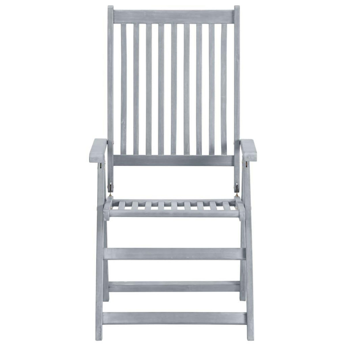 VIDAXL Chaises inclinables de jardin lot de 6 et coussins Bois acacia